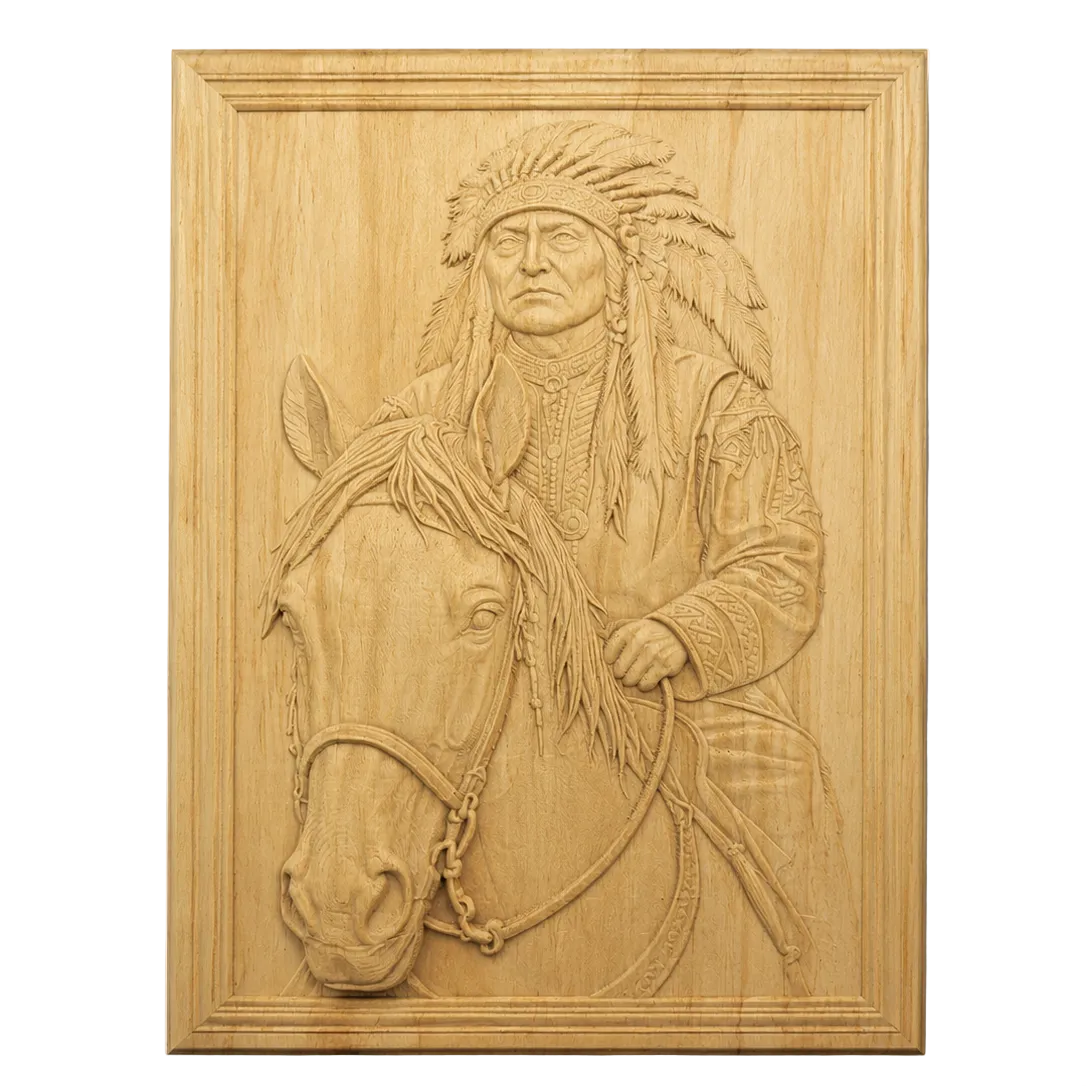 "Ride of Honor" – Native American Wood Wall Art