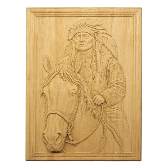 "Ride of Honor" – Native American Wood Wall Art